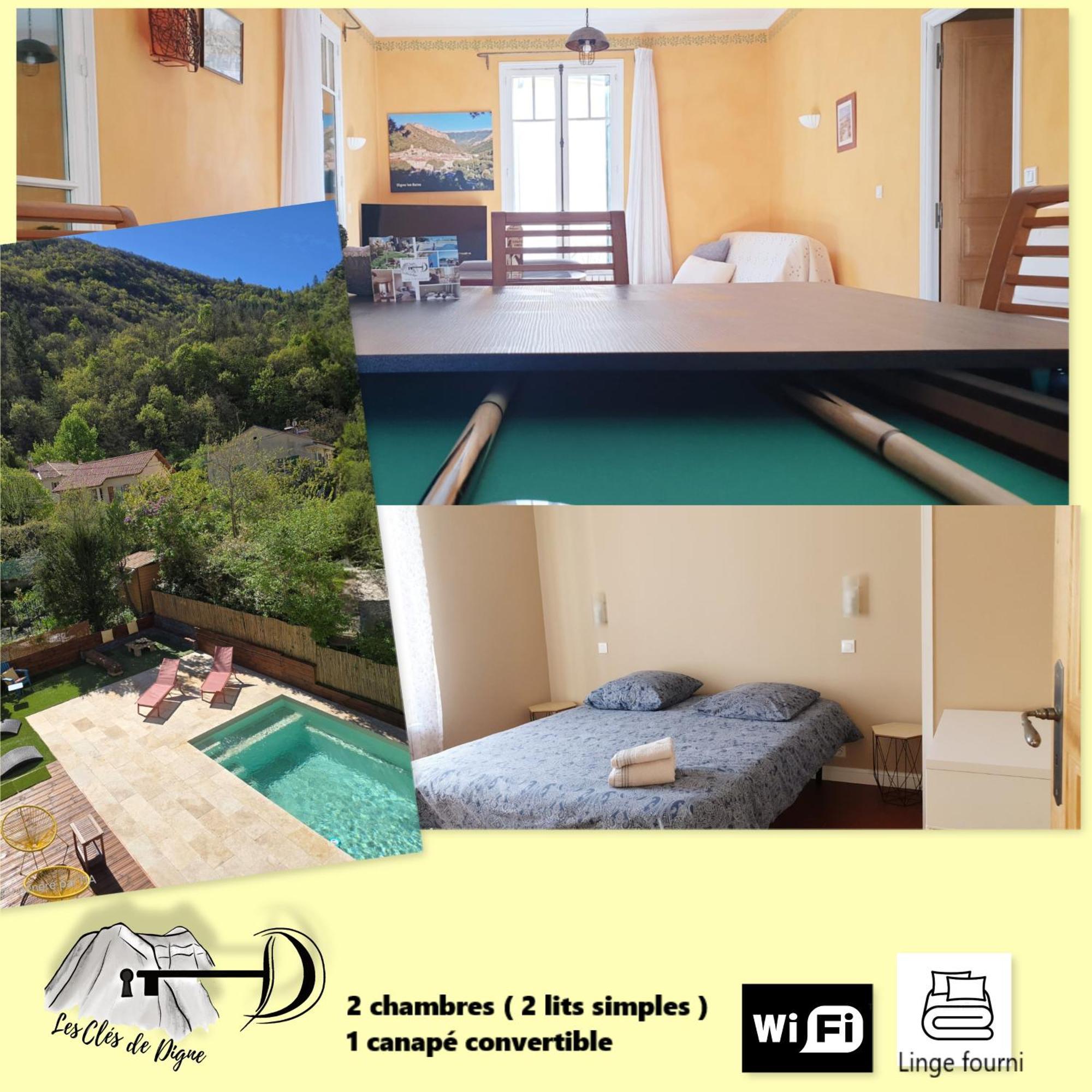 Spacieux T3 Avec Piscine Digne-les-Bains Eksteriør billede